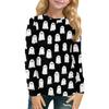 Children's Long-sleeved O-neck Top Printed Daily Casual