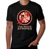 White Stripes TShirt Large Size Basic Casual TShirt