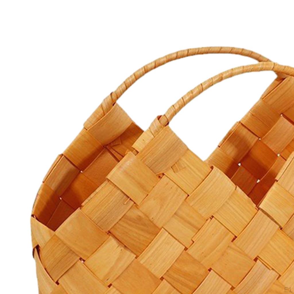 Wedding Flower Girl Basket Arrangement Handbag Container Carrying Rustic