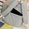 Student Schoolbag Women's Lightweight Water-repellent Plaid Backpack Travel Backpack