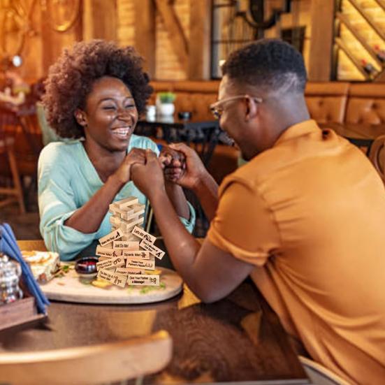 48Pcs Super Naughty Building Blocks Romantic Adult Party Gift Valentine Tumbling Tower Stacking Blocks Game