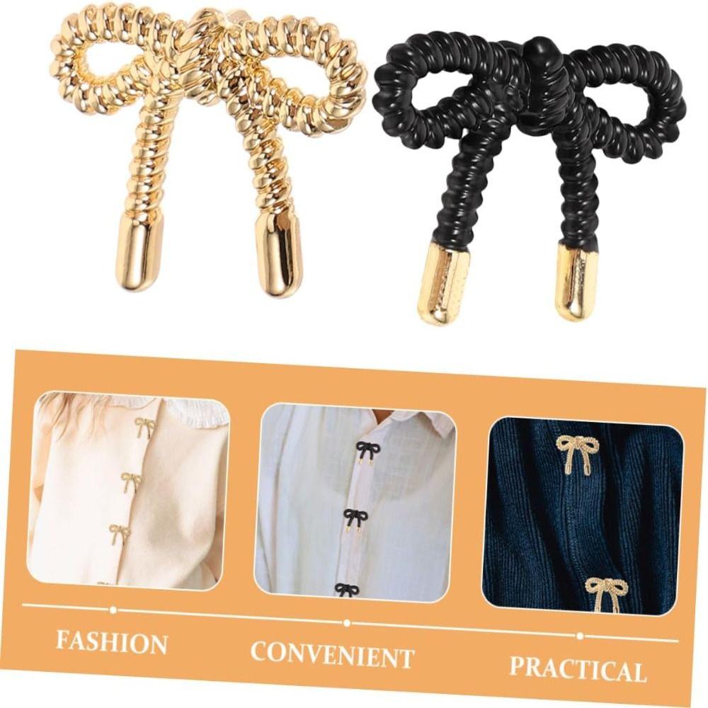 For Clothing Clothes Decors Metal Button Black Color Clothes Buttons Cloak Clasp
