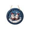 Wooden Santa Claus Porch Wreath Snow Scene Xmas Porch Decoration Hanging  Home Fence Decor