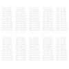 240pcs Nail Swatch Sticks Transparent Nail Art Polish Display Tips Manicure SuppliesLong Trapezoid