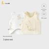 TONGTAI Newborn Baby Summer Pure Cotton Jacquard Vest