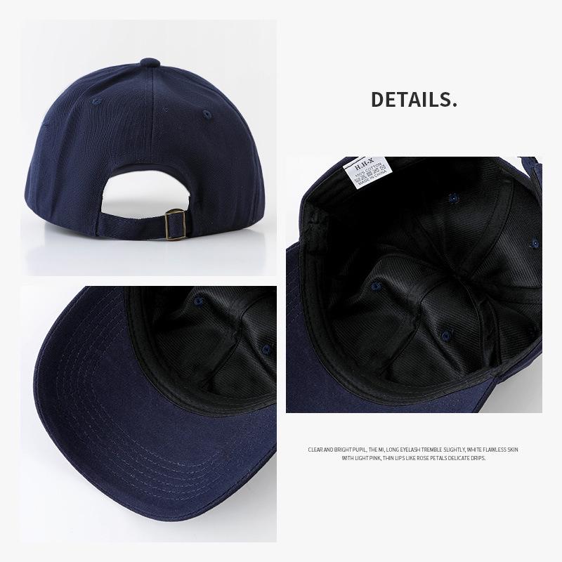 Japanese Style Women's Solid Color Baseball Cap with Adjustable Fit for Spring and Autumn