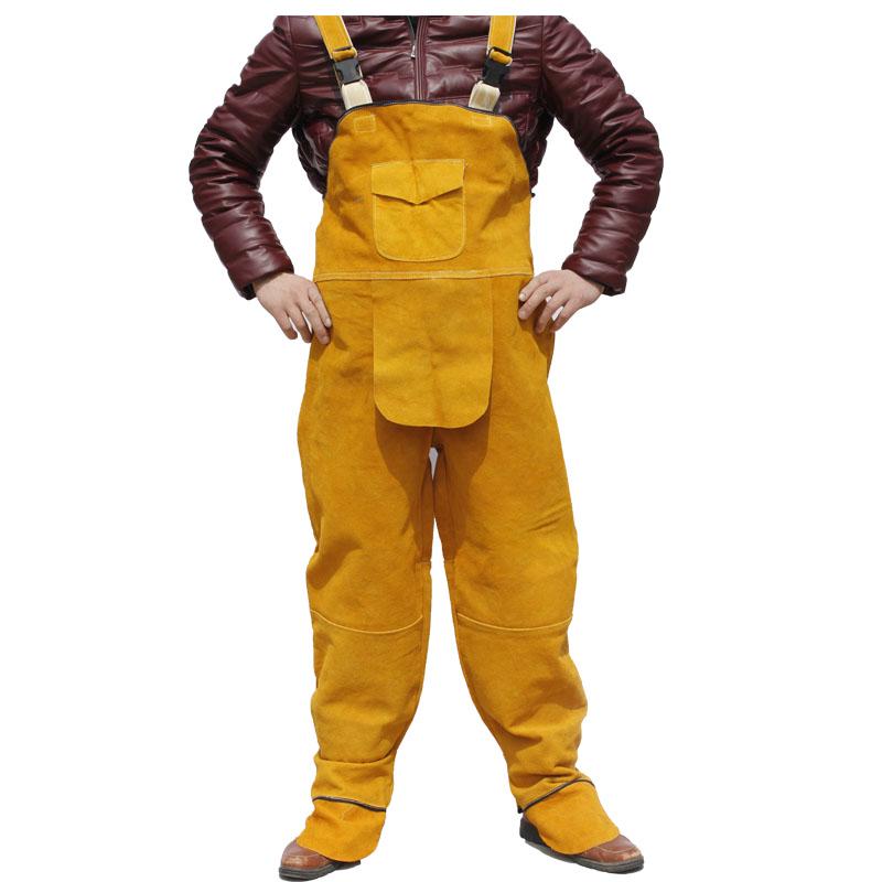 Premium Cowhide Welding Jacket - Heat Insulating, Flame Retardant, Anti-Scald Protection for Welders