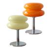 Glass Macaron Table Lamp Kids Bedside Lamp USB Three Color Dimmable Table Lamps for Bedroom