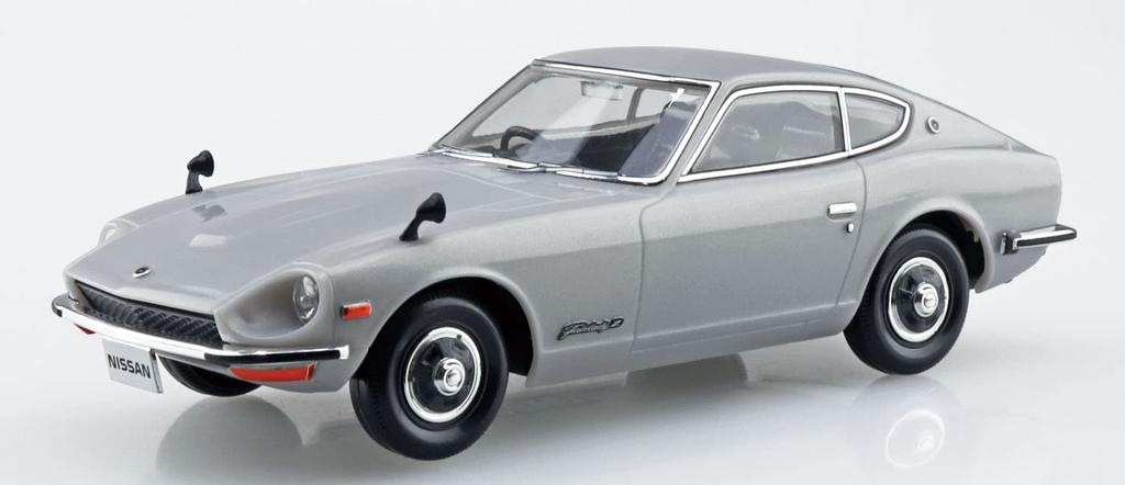 AOSHIMA The Snap Kit Nissan S30 Fairlady Z Silver Plastic Model 1/32 Color-Coded 13-D