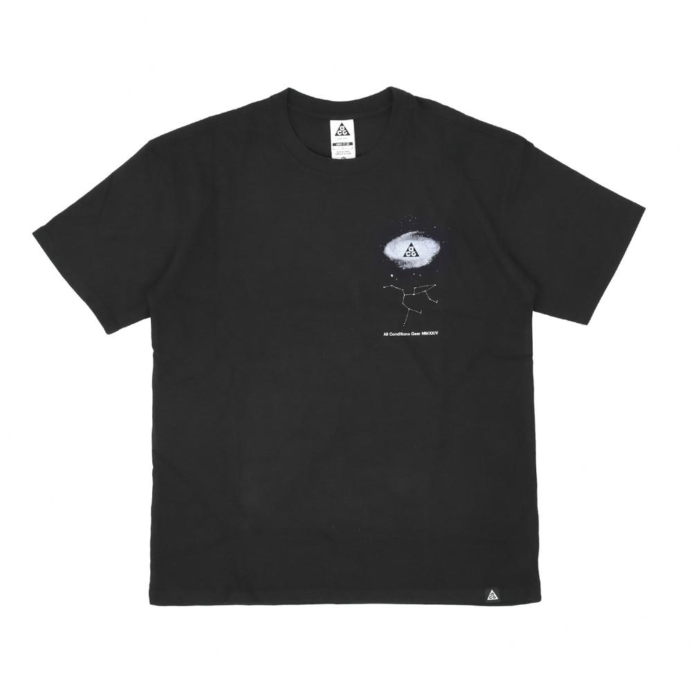 

Nike ACG Series Logo Print Pullover Crew Neck Breathable Short Sleeve T-Shirt Men Tops Black FZ5276010 M