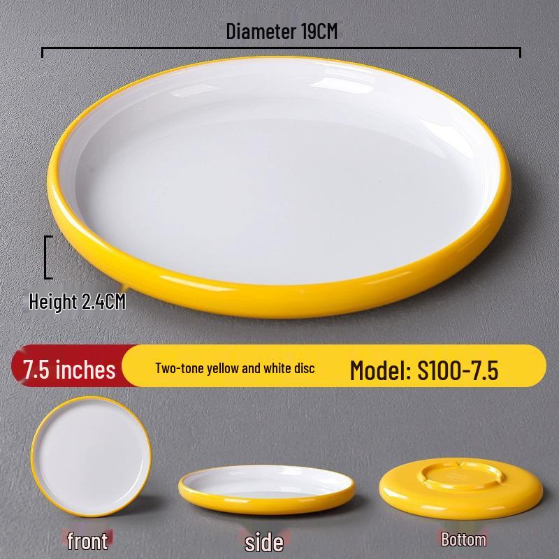 Melamine Nordic Style Cold Dish & Stir-fry Plate for Restaurants and Hotels