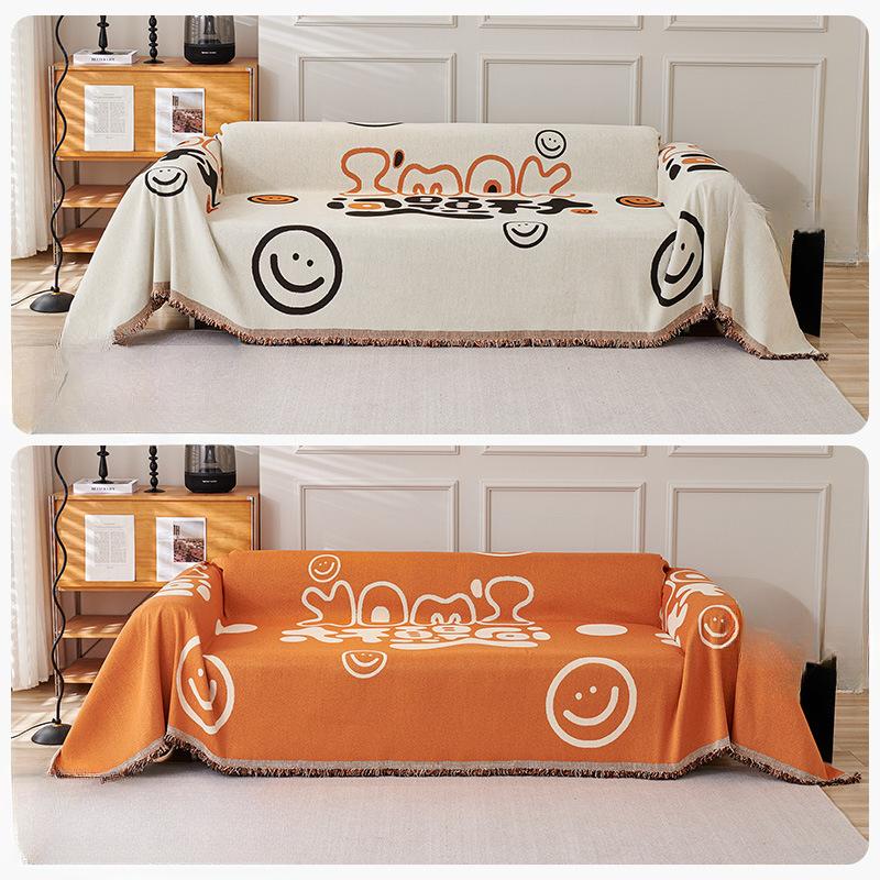 Chenille High-End Sofa Towel Sofa Cover Cloth Four Seasons Universal Sofa Blanket Double-Sided Available Cushion