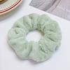 Solid Soft Plush Wide Hair Band For Women Girls Ponytail Holder Hair Tie Fluffy Rubber Band Scrunchie Hair Accessories