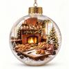 Acrylic Christmas Transparent Ball Pendant Shatterproof Ghost Pendant Ball  Halloween Decor