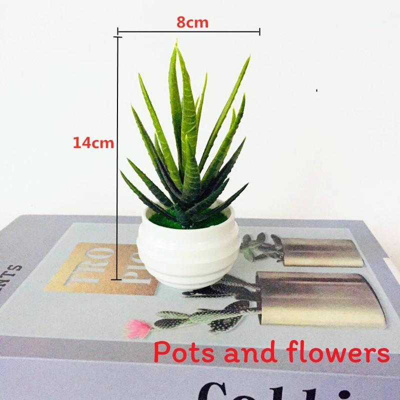 Simulated Aloe Vera Succulent Artificial Green Plant Bonsai For Decor Indoor