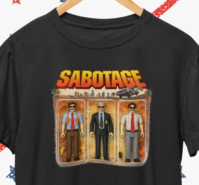 Sabotage Vintage Figur T-Shirt / Hip Hop Beastie Boys Punk Retro Rock Tee