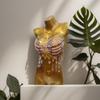 European Handmade Beaded Tassel Body Chain Vest for Women - Beach Party Strappy Chest Chain