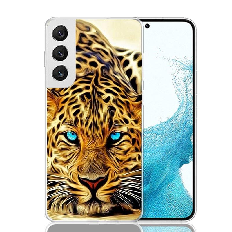 Ferocious Tiger Animal Phone Case For Samsung Galaxy S25 S24 S23 S22 S21 FE S20 Ultra S10 Plus Art Customized Coque Capa S24 S23