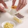 3 in 1 Ginger and Garlic Grinder Manual Garlic Slicer Home Kitchen Slicer Kitchen Tool for Slicing Chopping and Grinding Garlic