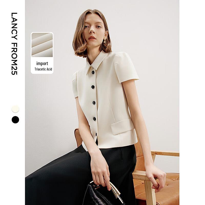 

Langzi Triacetate Retro Short-Sleeve Short Jacket M