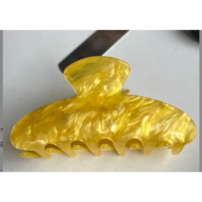 Neue Koreanische Acryl-Haarklammern für Damen, Jelly-Farben Mode Haarfänger, Rutschfeste Große Haifischklammern