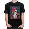 Custom Mexican Catrina Sugar Skull Lady Tshirts for Men Short Sleeve Casual T Shirt Tshirt Pure Cotton Tee Gift