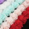 (1 meter) Chiffon lace fabric Webbing Decoration flower gift ribbons crafts Non-woven fabrics base laces