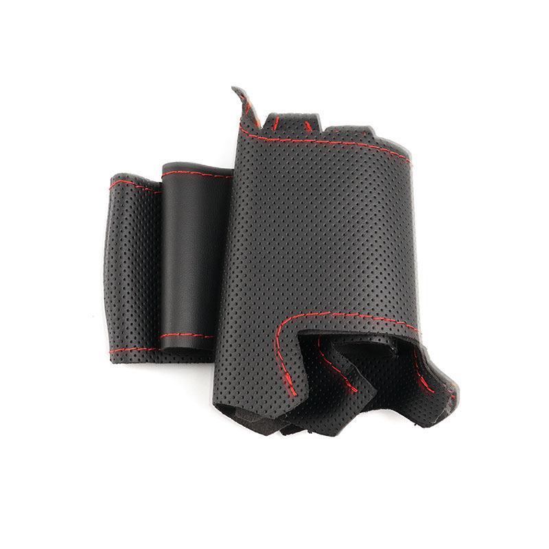 For Kia K2 Rio 2011 2012 2013 2014 Hand-stitched Car-styling Steering Wheel Interior Accessories Microfiber Leather Cover