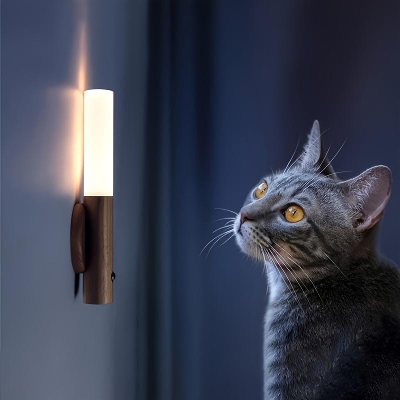 2 PCS Intelligent Rechargeable Magnetic Sensor USB LED Night Light - Human Body Sensor Wall and Cordless Wall Light for Motion Detection, Bedroom