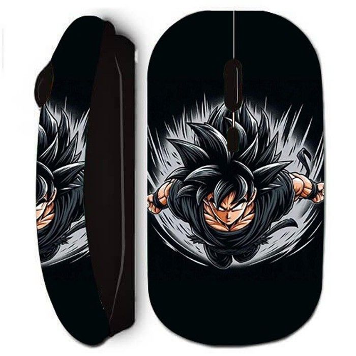 Souris sans fil - Dragon Ball - Black Goku - Ergonomique - Optique - USB