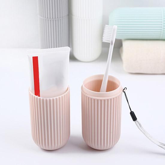 Toothbrush Paste Holder Case Covered Travel Camping Bathroom Cup Box Tooth Mug