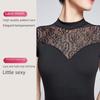 Women's Lace Short Sleeve High-Cut Dance & Yoga Leotard