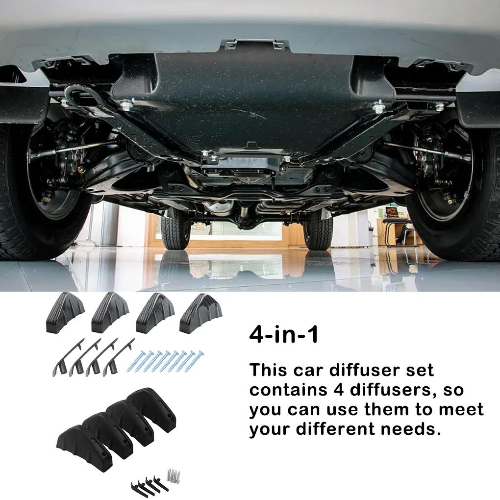 Difuzoare universale pentru bara spate pentru mașină Spoilere de schimb pentru vehicule Accesorii de decorare modificate pentru autovehicule