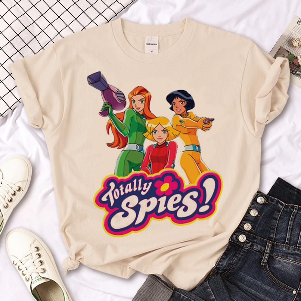 Totally Spies t shirt Women Y2K funny Tee female designer comic clothes S