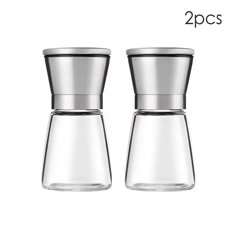 Manual Salt Pepper Grinder Pepper Grinder Salt Grinder Stainless Steel Salt and Pepper Shakers Kitchen Mills Accessories