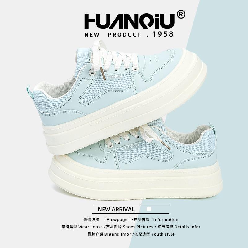 Global retro board shoes women's ZHQ5938 new summer little white shoes breathable platform shoes versatile soft-soled women's shoes