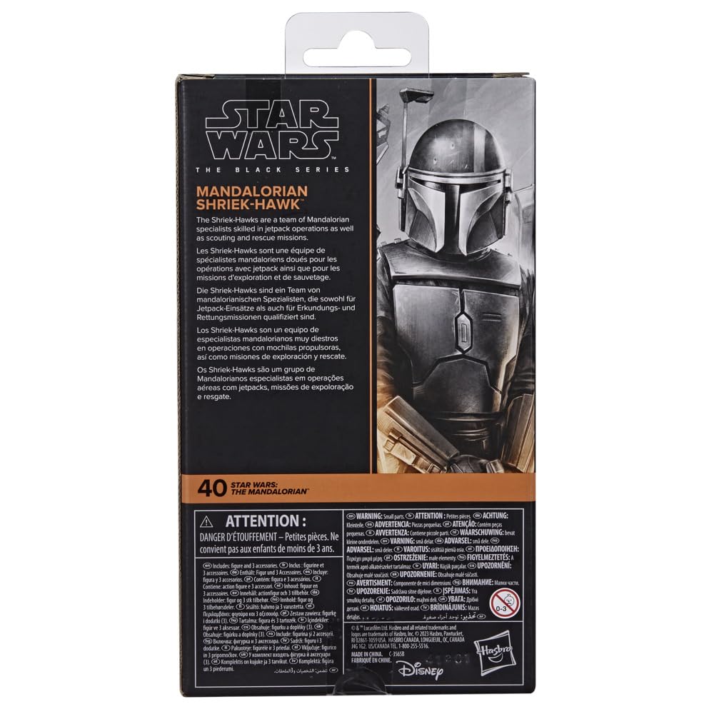 STAR WARS Black Series Mandalorian Shriekhawk, Star Wars: The Mandalorian Collectible 6-Inch Action Figure