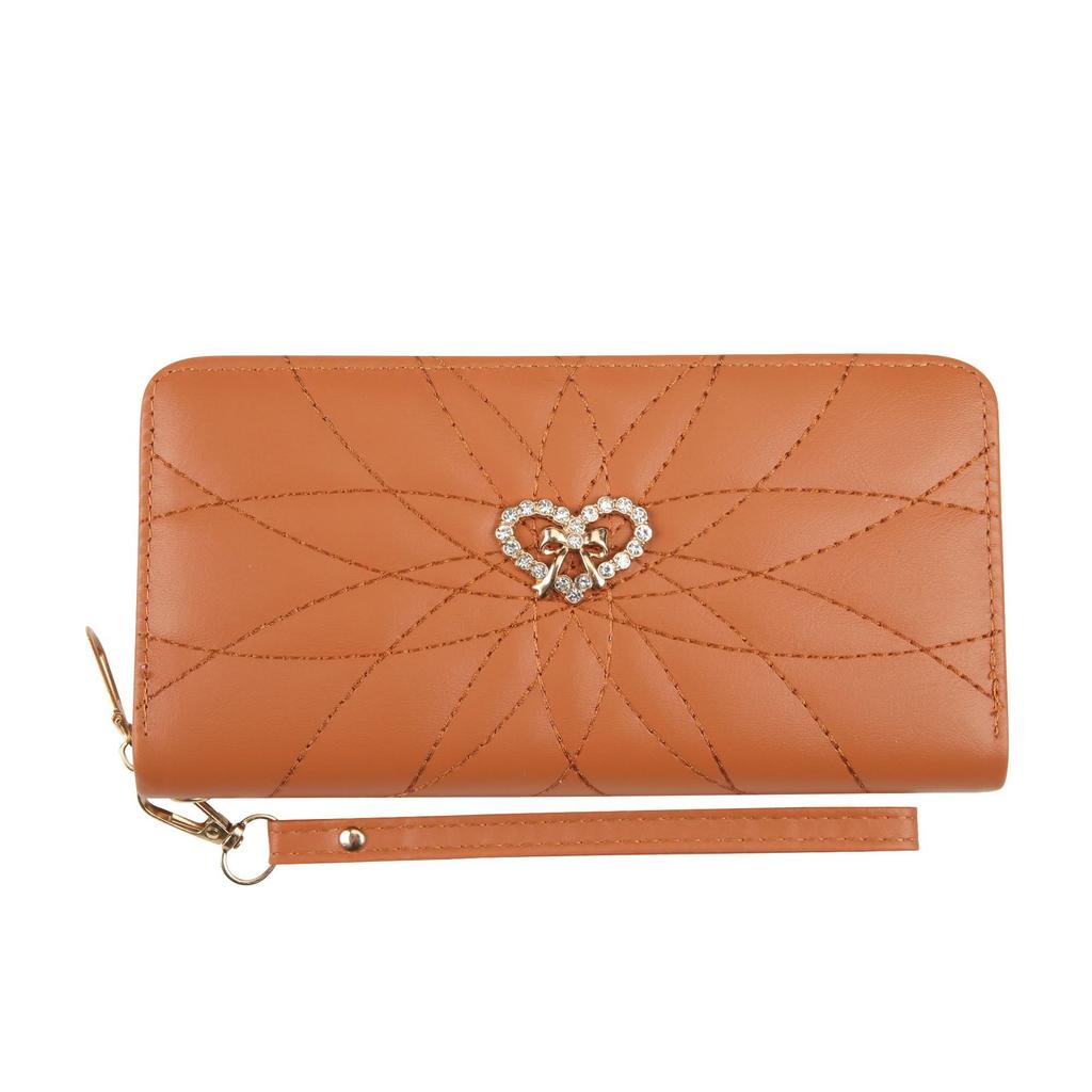 Women's Long Single Zipper Wallet Simple Popular Change Bag Multi Slot Card Holder for Women