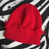 Unisex Streetwear Hats Knit Winter Beanie Hats Hip Hop Street Style Checked Beanie Hats