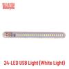 5V High Brightness LED USB Flash Drive Night Light - 24 Colorful LED Beads Powered by USB for Desk, Computer, or Power Bank
