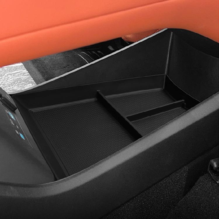 Lower Console Tray Insert for Car Storage, Sectioned Console Bin with Grip Pattern for Phone, Cards, Coins, and Small Items for Daily Use