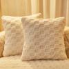Plush Sofa Cushion Winter Nordic Non-Slip Cushion Backrest Cover Towel Modern Simple Winter Leather Sofa Cover Cover Cloth