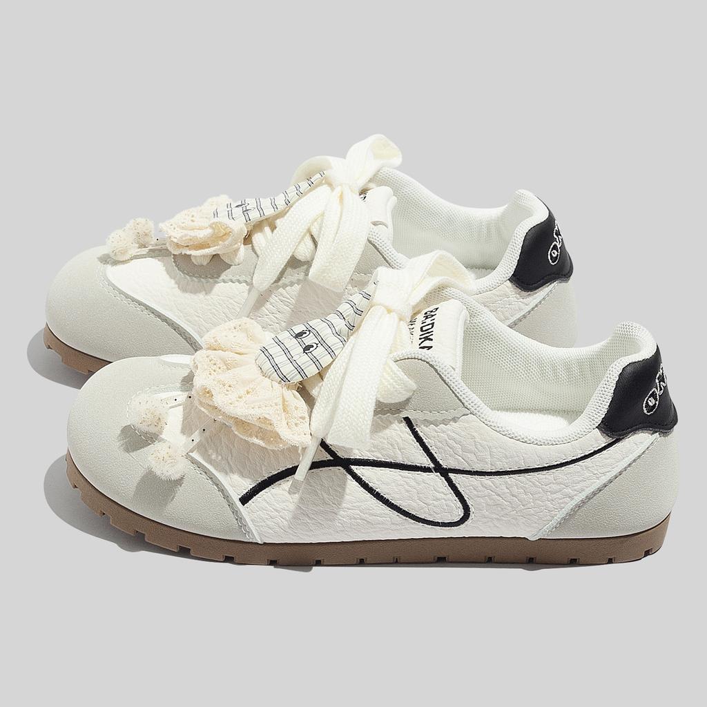 Spring new Forrest Gump shoes ugly cute niche German training shoes milk fufu light casual board shoes