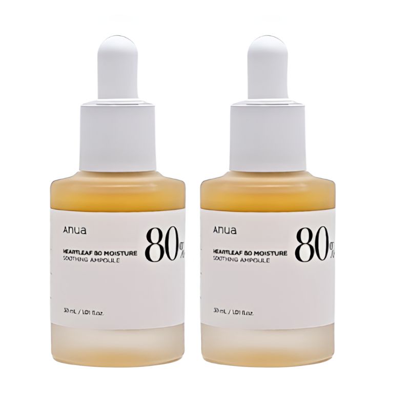 

Anua Heartleaf 80 Moisture Soothing Ampoule 30 ml × 2 Pack