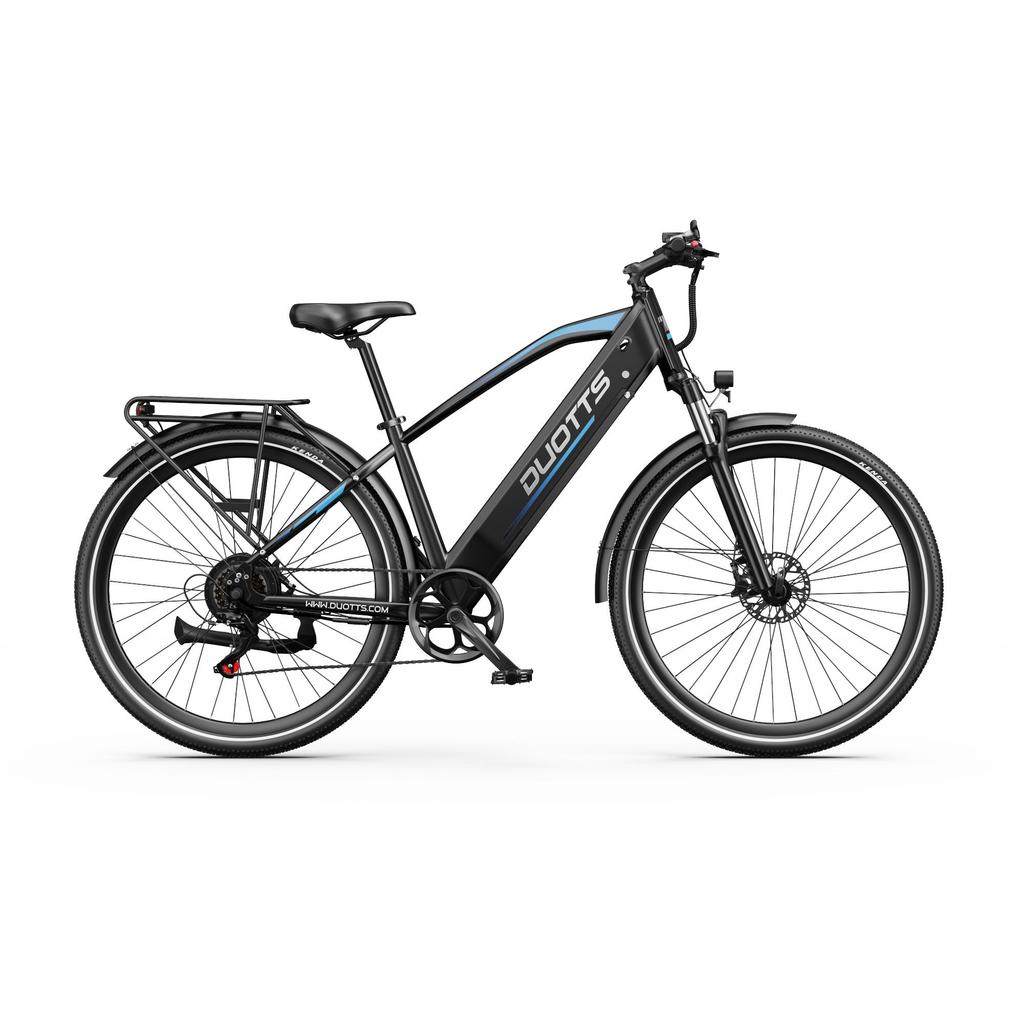 Electric Bike DUOTTS C29 Max 29" 250W Motor City Electric Bicycle 48V 18AH Maax Range 120Km Load 150Kg Black