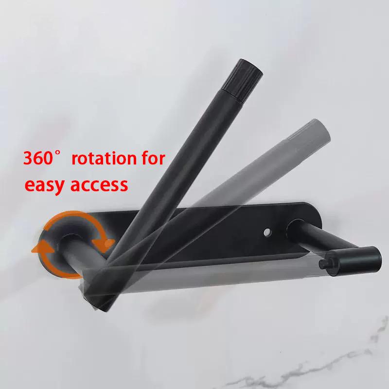 Paper Towel Holder Stainless Steel Tissue Roll Hanger Bathroom Wall Mounted Towel Self Adhesive Toilet Storage Rack