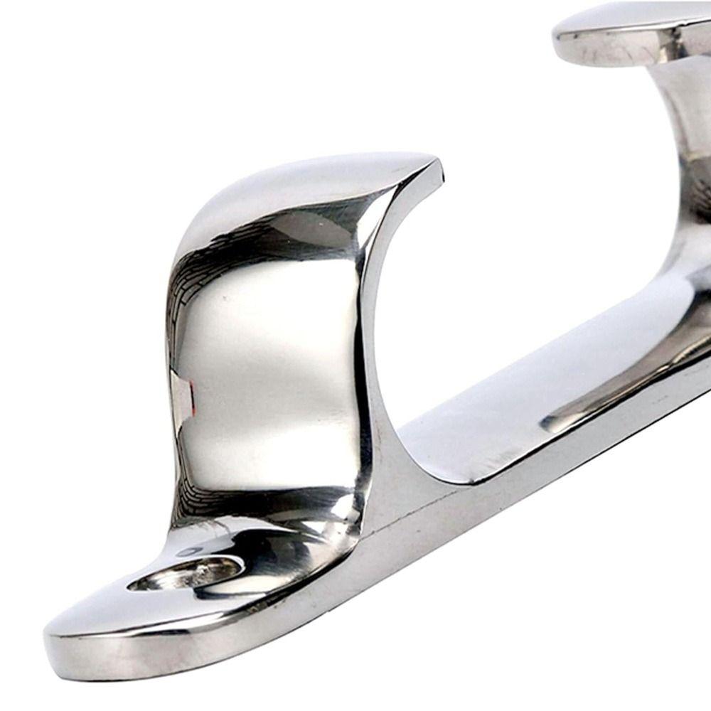 4/5/6/8 Inch Line Cleat Polished Silver Bow Chock Boat Rope Guide  Boat Replacement