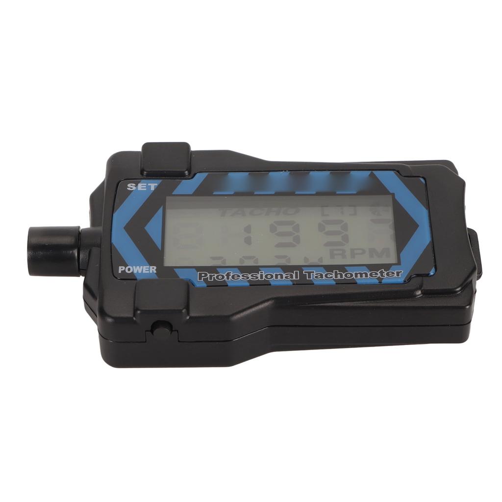 LED Handheld Tachometer Blue Backlit High Accuracy Easy Operation Propeller Speed Tester with Lanyard for RC Drone