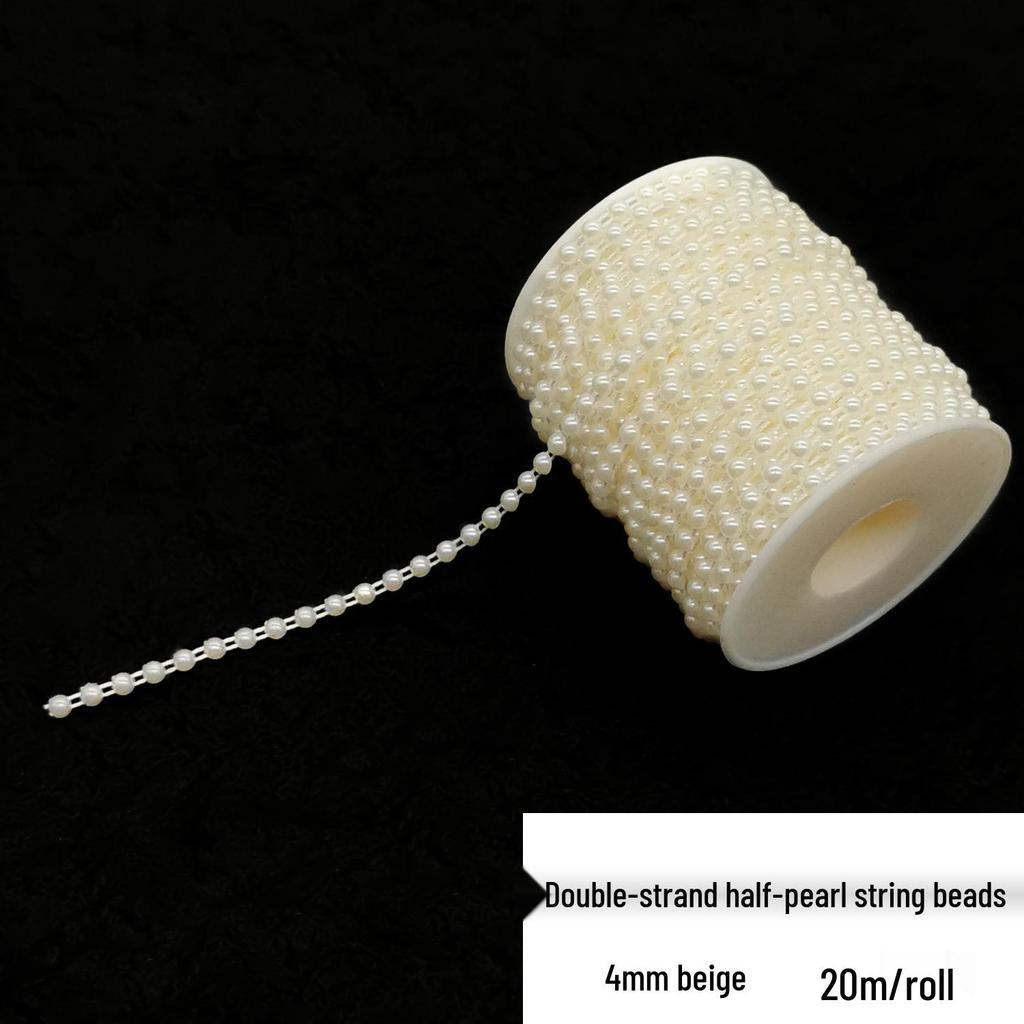 Double-Line Pearl Sunflower Snowflake Beads DIY Decoration