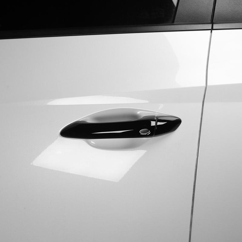 For Hyundai Tucson NX4 -2026 Car Tuning Carbon Fiber Exterior Door Handles Cover Trim Accessories LHD